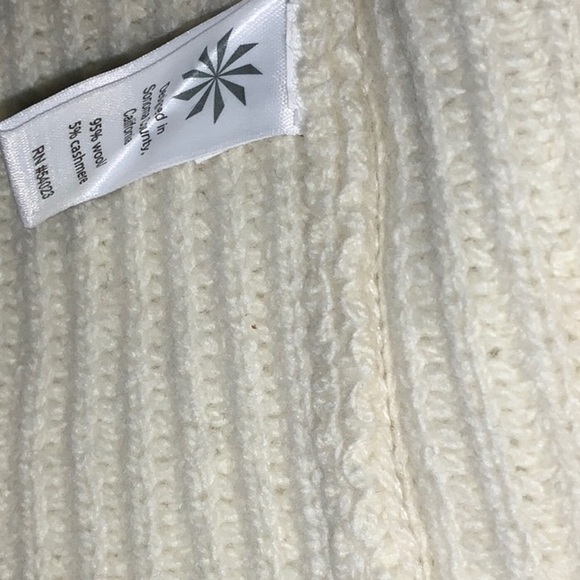 NWT Athleta Sunday Sweater Merino Wool Cashmere Blend in Dove Longline - Size S - Picture 8 of 9